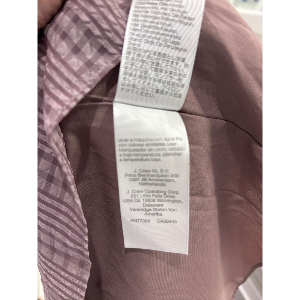 Madewell Mauve Square-Neck Tiered Midi Dress in‎ Textured Seersucker L NEW - Picture 4 of 7